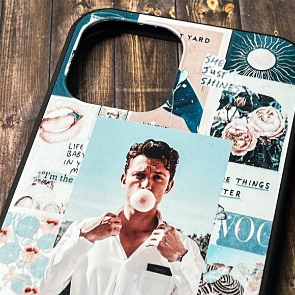 5for$10 Pink & Blue Collage Pretty Boy Aesthetic Phone Case iPhone 12 Pro Max - Picture 2 of 5